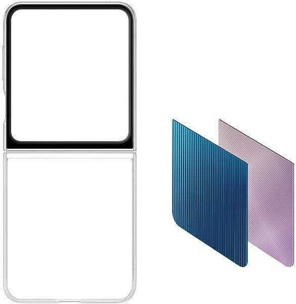 ZF731CTE FlipSuit dėklas, skirtas Samsung Galaxy Flip 5, skaidrus (permatomas)
