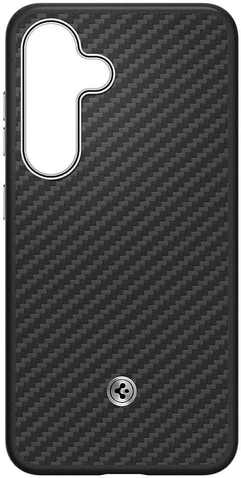 Samsung Spigen Enzo Aramid Magnet Galaxy S25 dėklas telefonui juodos spalvos