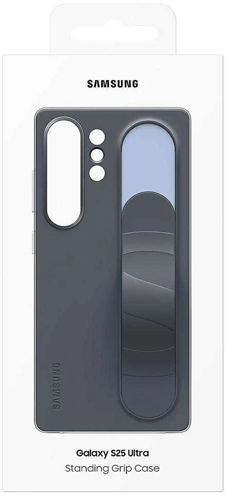 Dėklas Samsung Galaxy S25 Ultra Standing Grip Cover Juodas