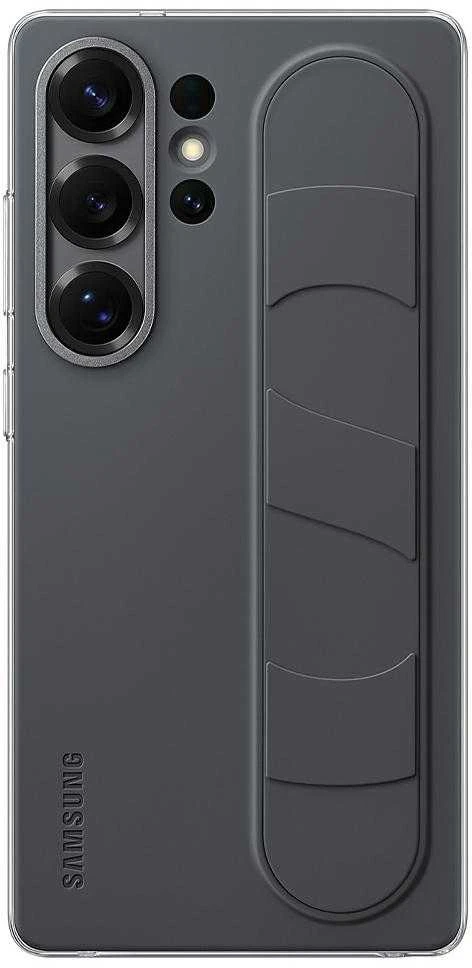 Dėklas Samsung Galaxy S25 Ultra Standing Grip Cover Juodas