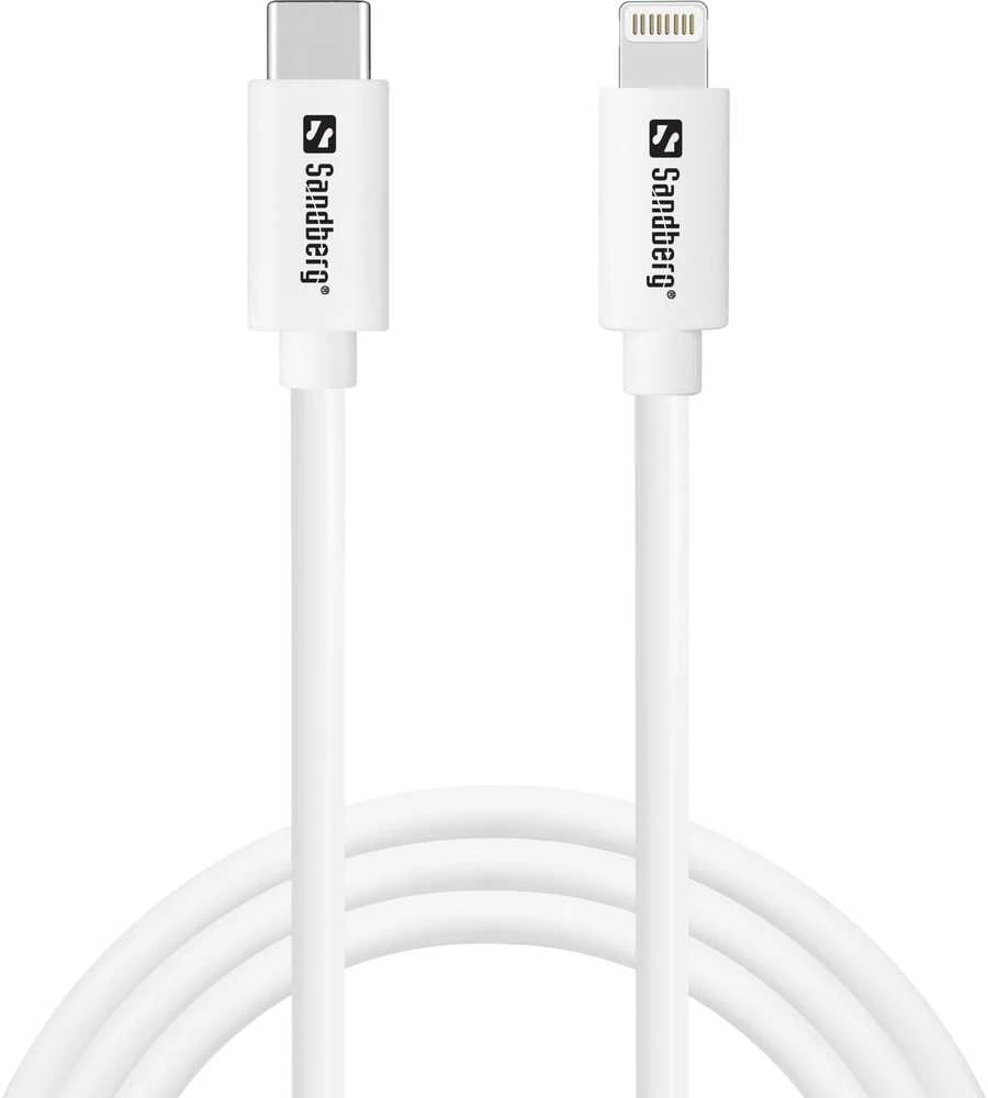 Sandberg USB-C AC 20W įkroviklis EU + Lightning 1M