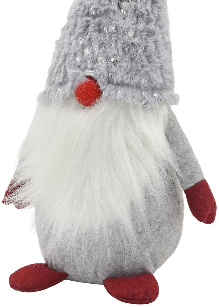 Saska Christmas pilkas dekoratyvinis nykštukas 45 cm