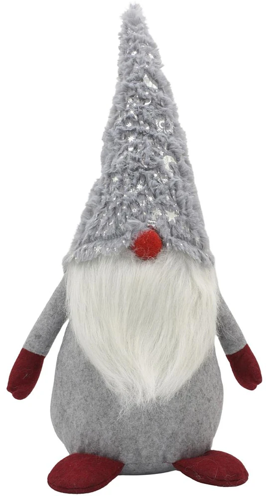 Saska Christmas pilkas dekoratyvinis nykštukas 45 cm