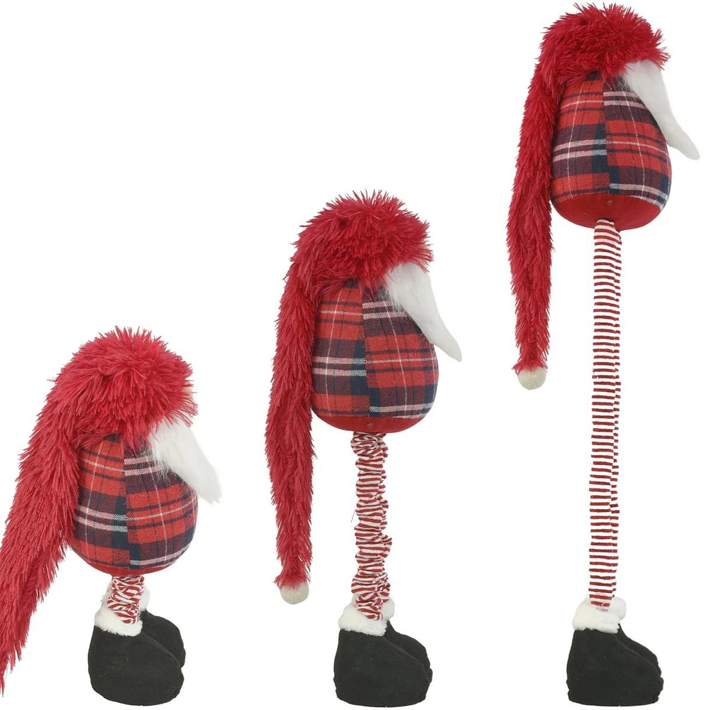 Saska Christmas Reguliuojamo aukščio raudonas dekoratyvinis nykštukas