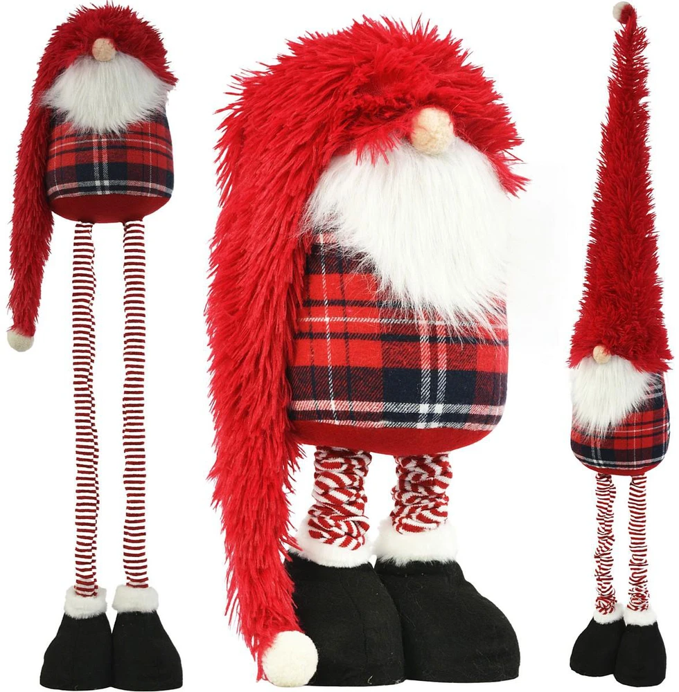 Saska Christmas Reguliuojamo aukščio raudonas dekoratyvinis nykštukas