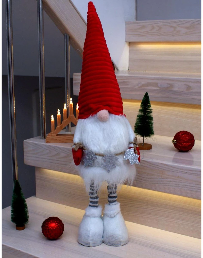 Saska Christmas Dekoratyvinis Kalėdų Senelis su teleskopinėmis kojomis
