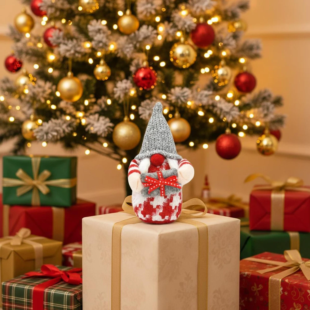 Saska Christmas Dekoratyvinis nykštukas, pilka, 15 cm