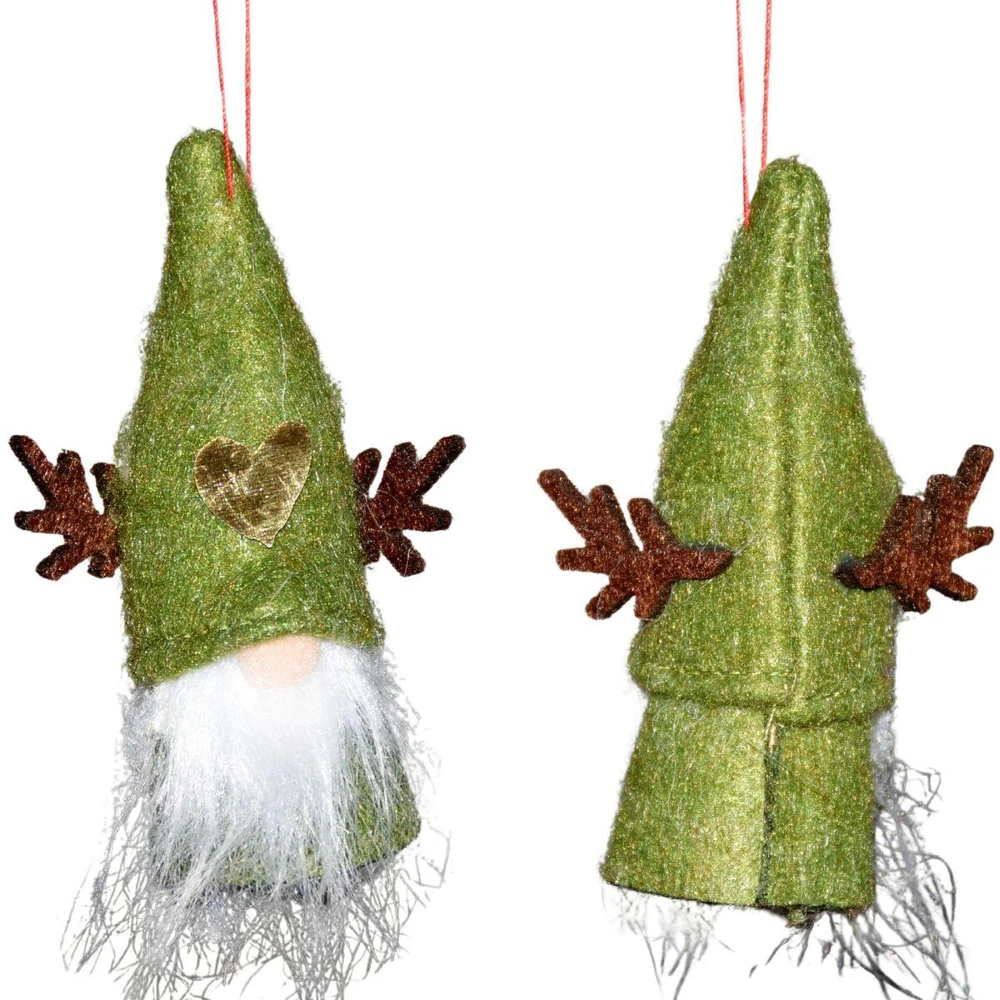 Saska Christmas Žalia kalėdinė dekoracija pakabinama 9cm