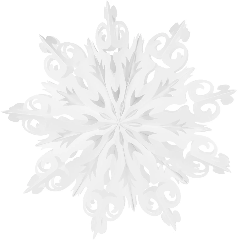 Saska Christmas Dekoracija popierinė snaigė 64 cm balta
