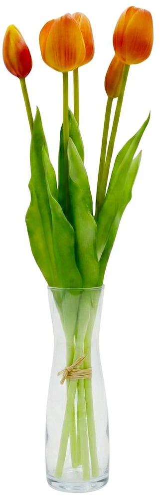 Saska Garden oranžinių tulpių puokštė, 39 cm