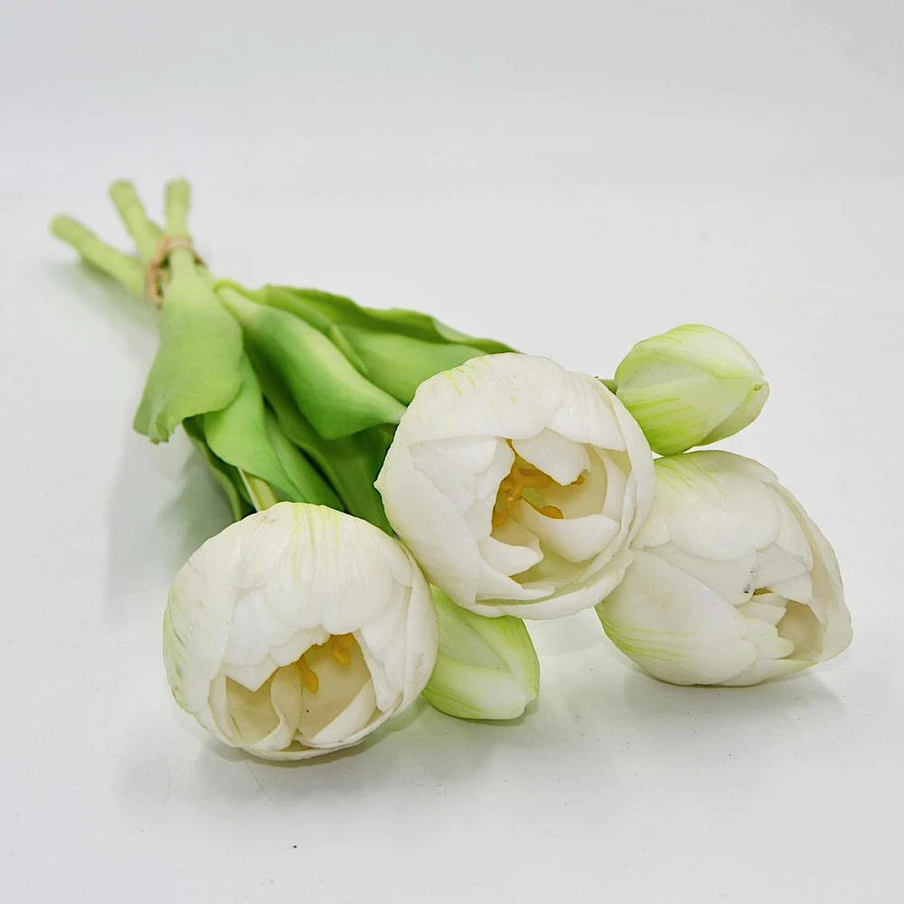 Saska Garden balta tulpinė bijūnė puokštė 39 cm