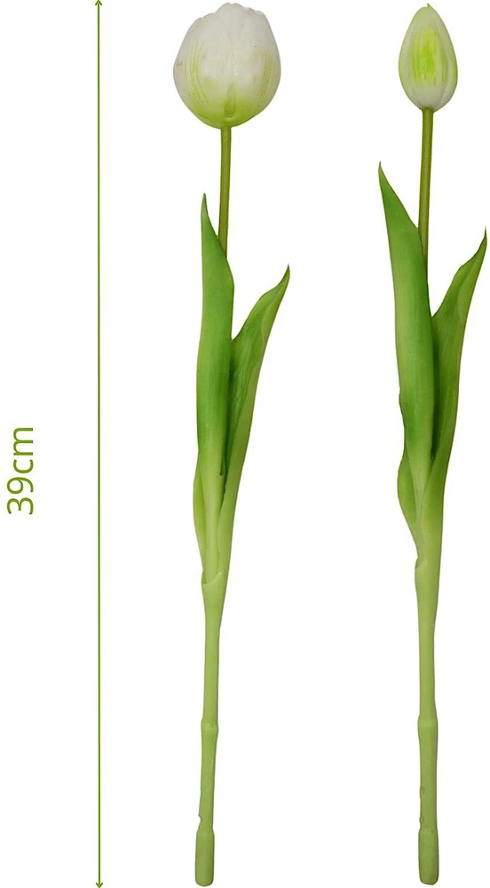 Saska Garden balta tulpinė bijūnė puokštė 39 cm