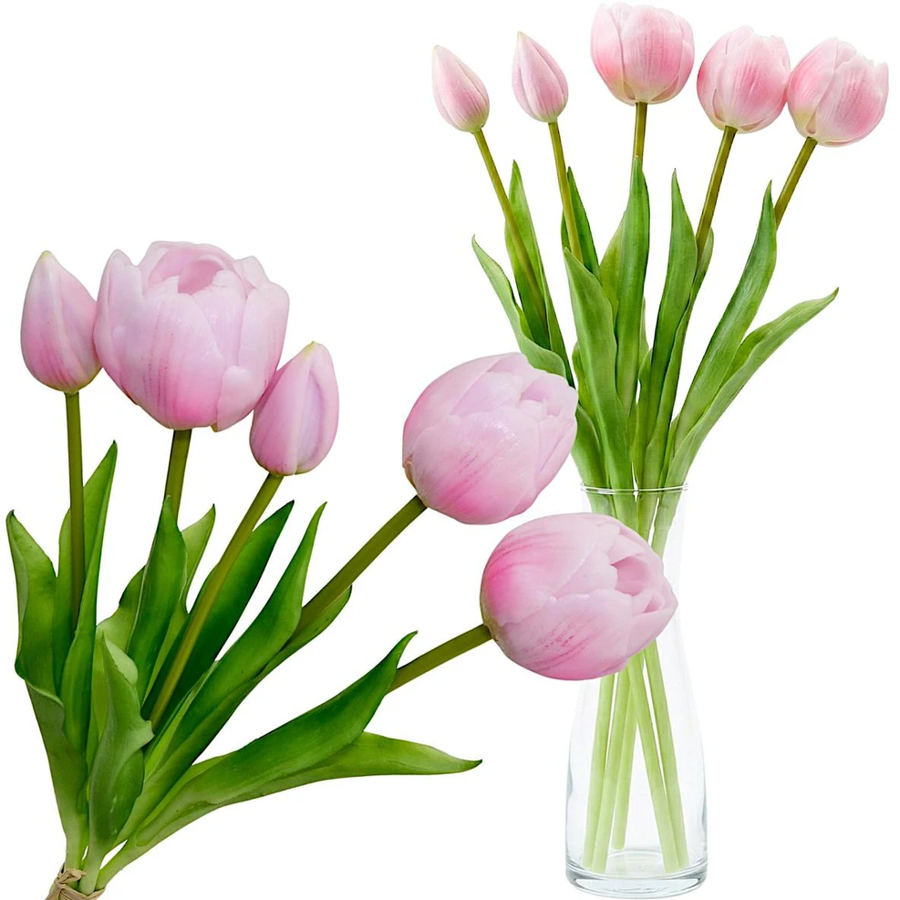 Saska Garden rožinės bijūnų tulpės 39 cm dekoracija