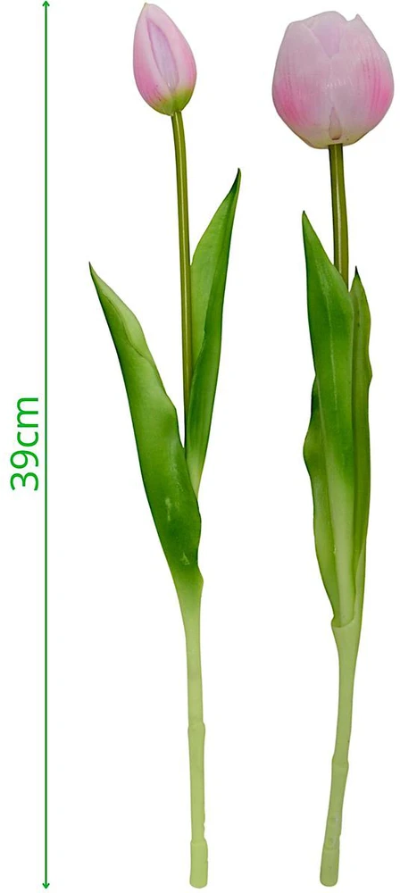 Saska Garden rožinės bijūnų tulpės 39 cm dekoracija