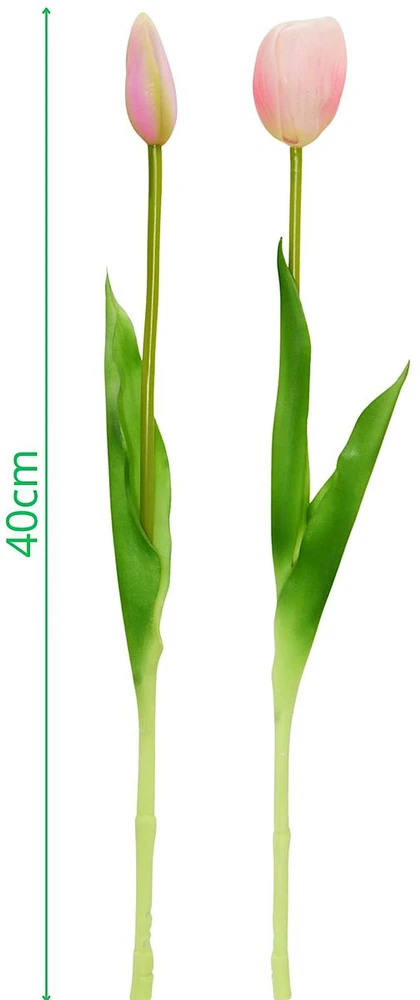 Saska Garden Rožiniai tulpių žiedai 39 cm dekoracija