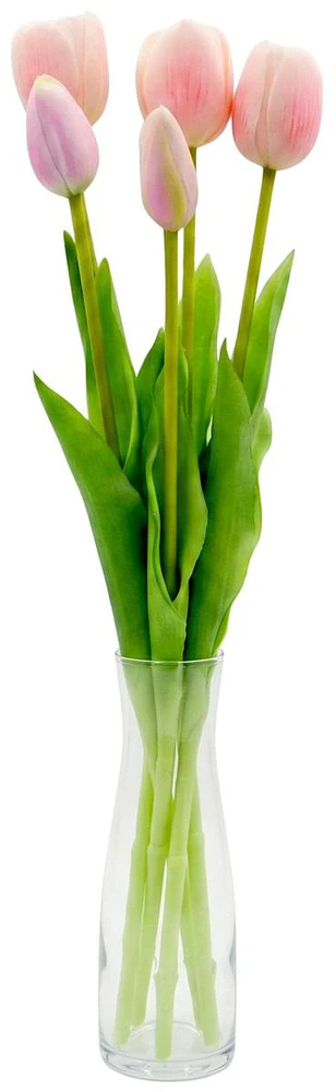 Saska Garden Rožiniai tulpių žiedai 39 cm dekoracija