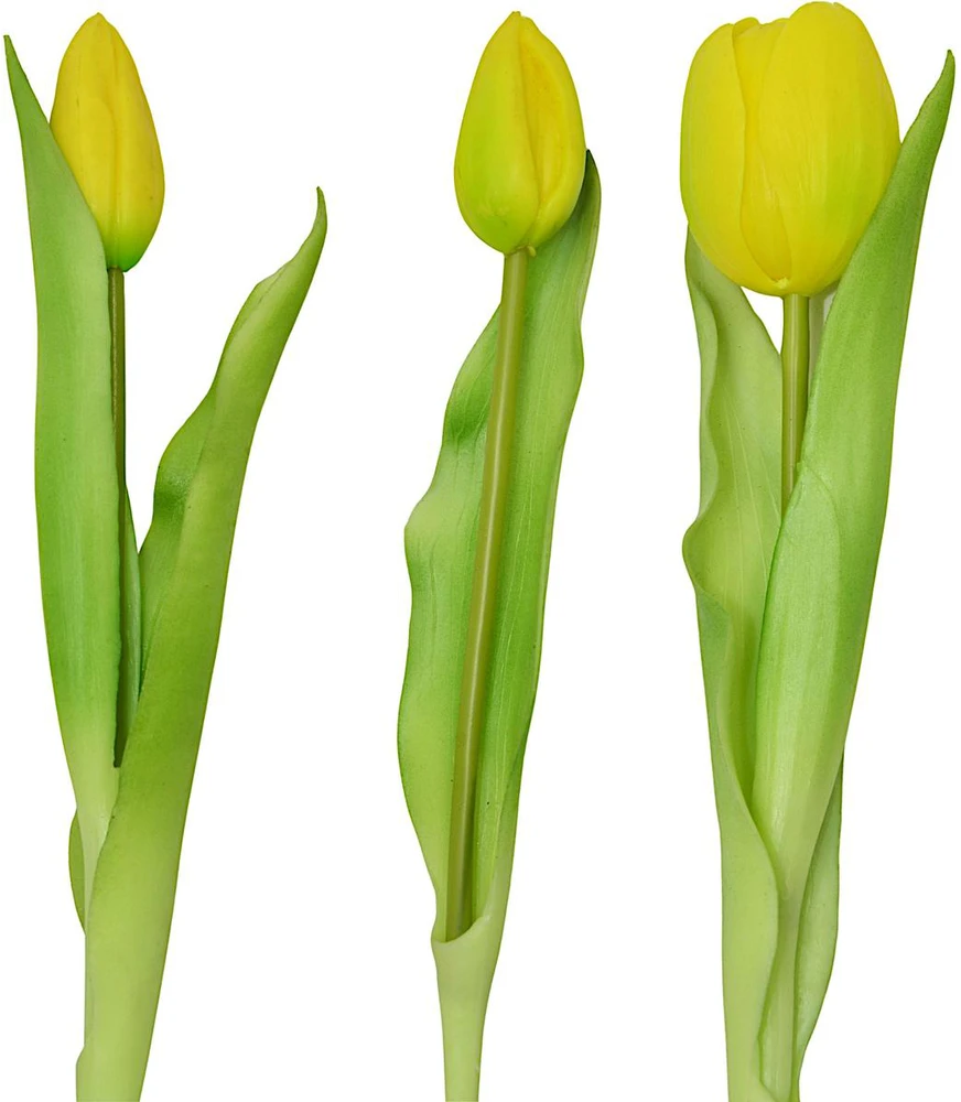 Saska Garden Geltonų tulpių puokštė 31 cm dekoracija