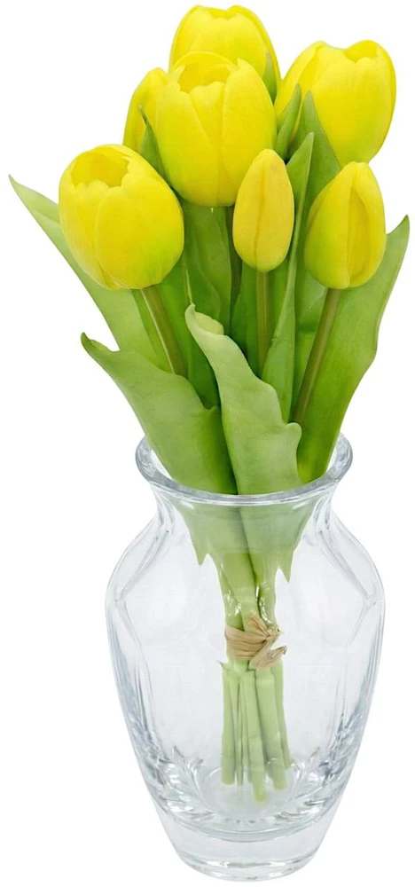 Saska Garden Geltonų tulpių puokštė 31 cm dekoracija