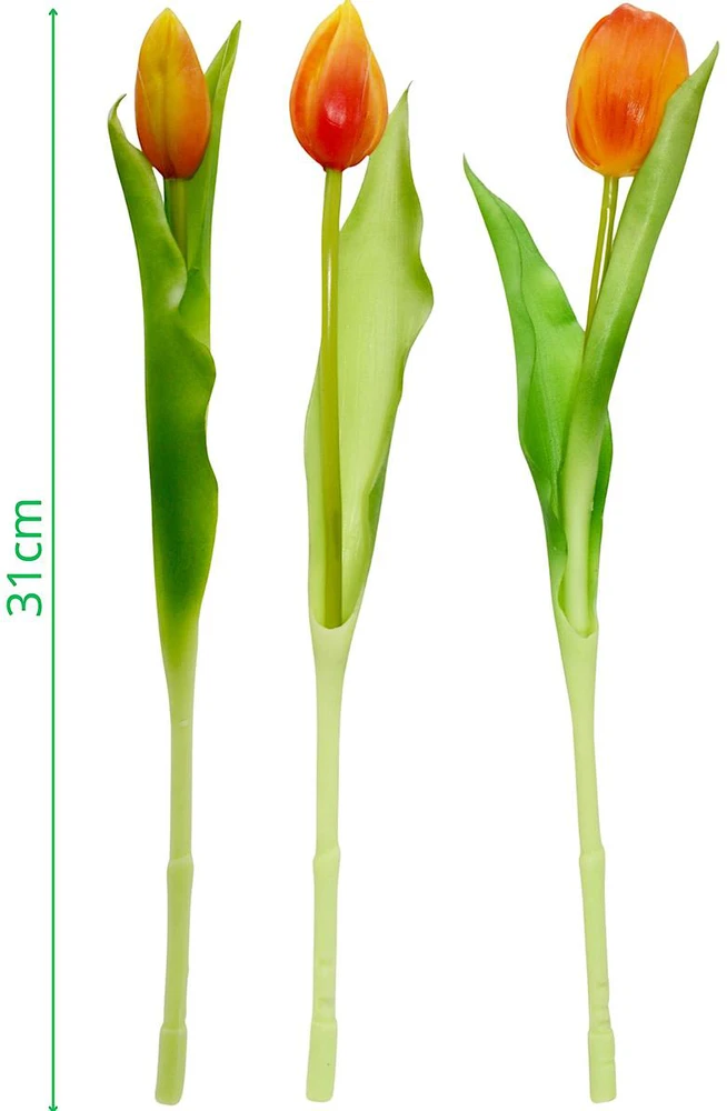 Saska Garden Oranžiniai dirbtiniai tulpės 31 cm