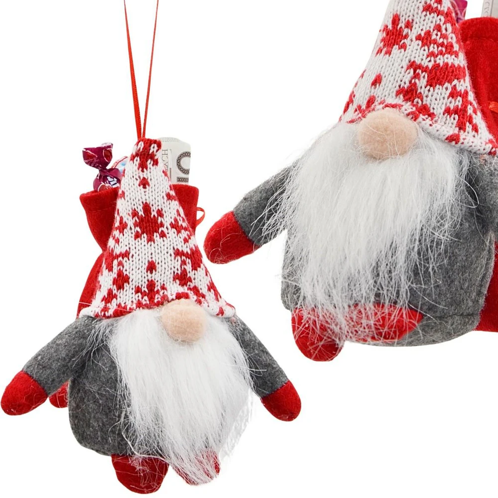 Saska Garden Kalėdinė dekoracija su maišeliu dovanoms, 15 cm