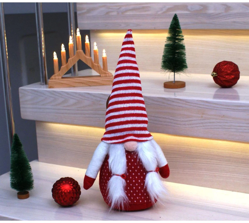 Saska Garden Kalėdinis dekoratyvinis gnomukas Candy Girl 35 cm