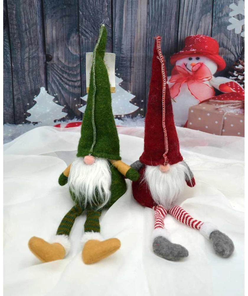 Saska Garden Kalėdinis dekoratyvinis raudonas gnomukas