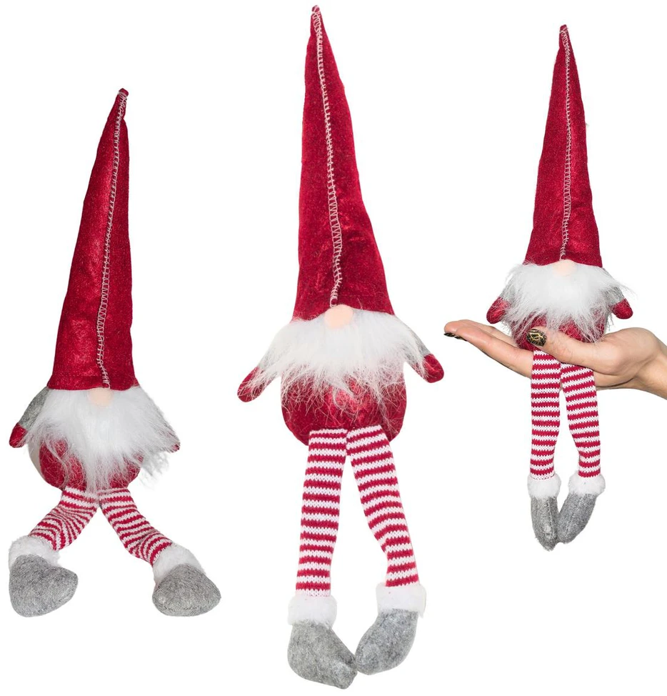 Saska Garden Kalėdinis dekoratyvinis raudonas gnomukas