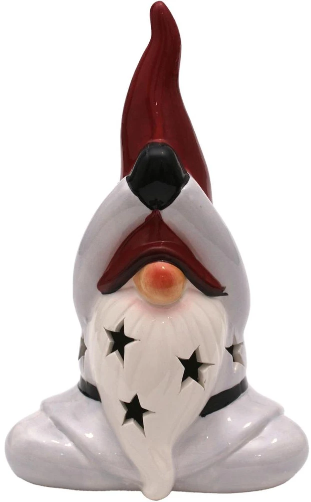 Saska Garden Kalėdinė gnome su LED lempa 20 cm