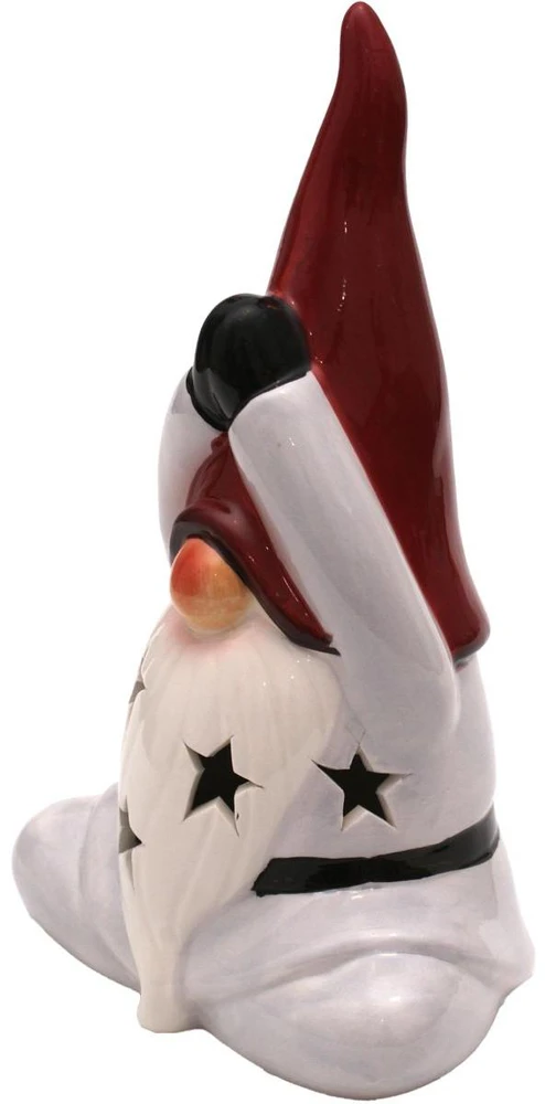 Saska Garden Kalėdinė gnome su LED lempa 20 cm