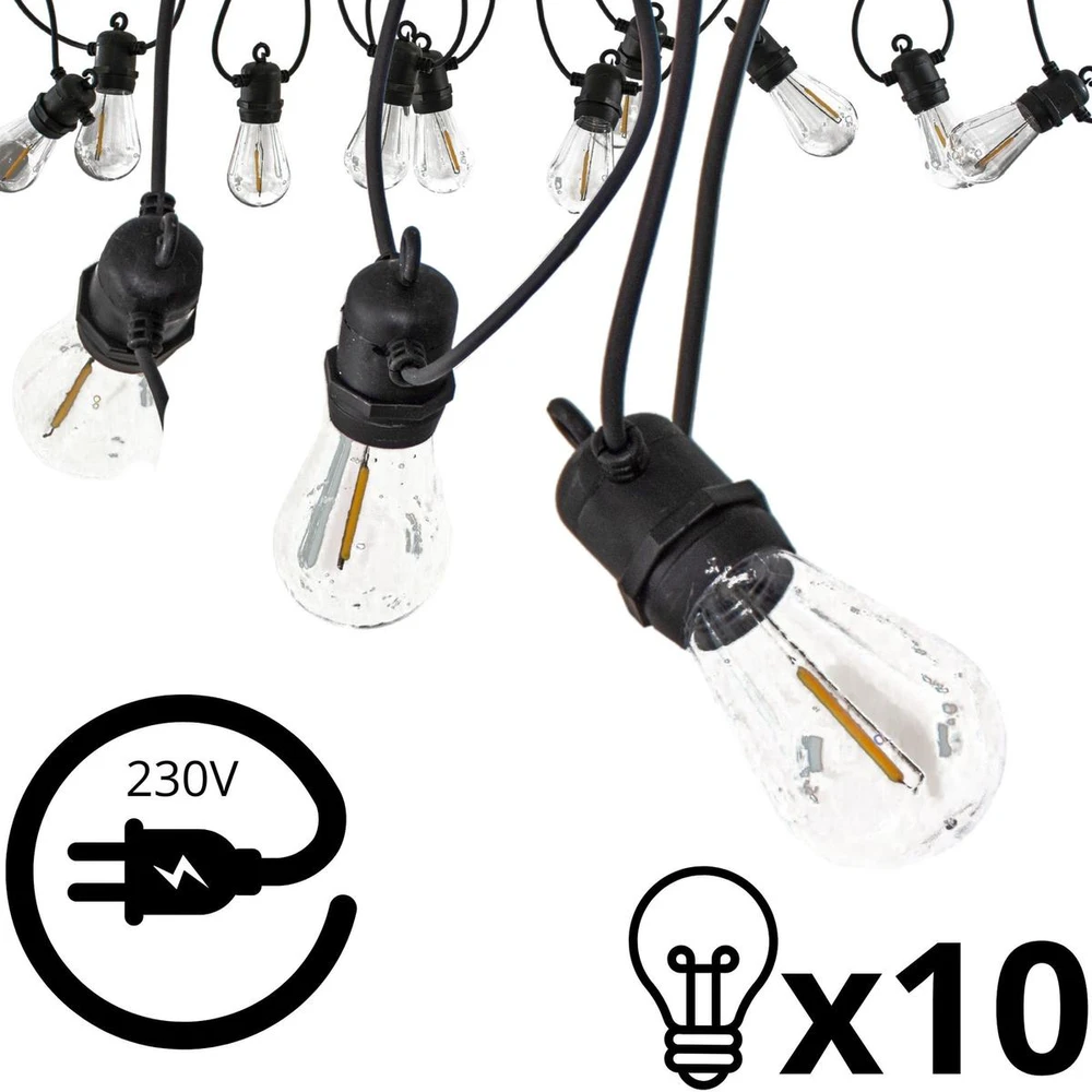 Saska Garden Lauko girlianda su 10 LED lempučių 8m