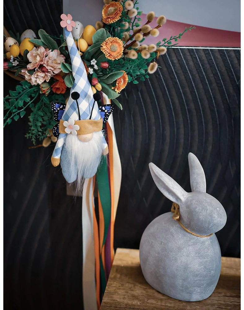 Saska Garden pavasarinė mėlyna gnomų dekoracija 25 cm