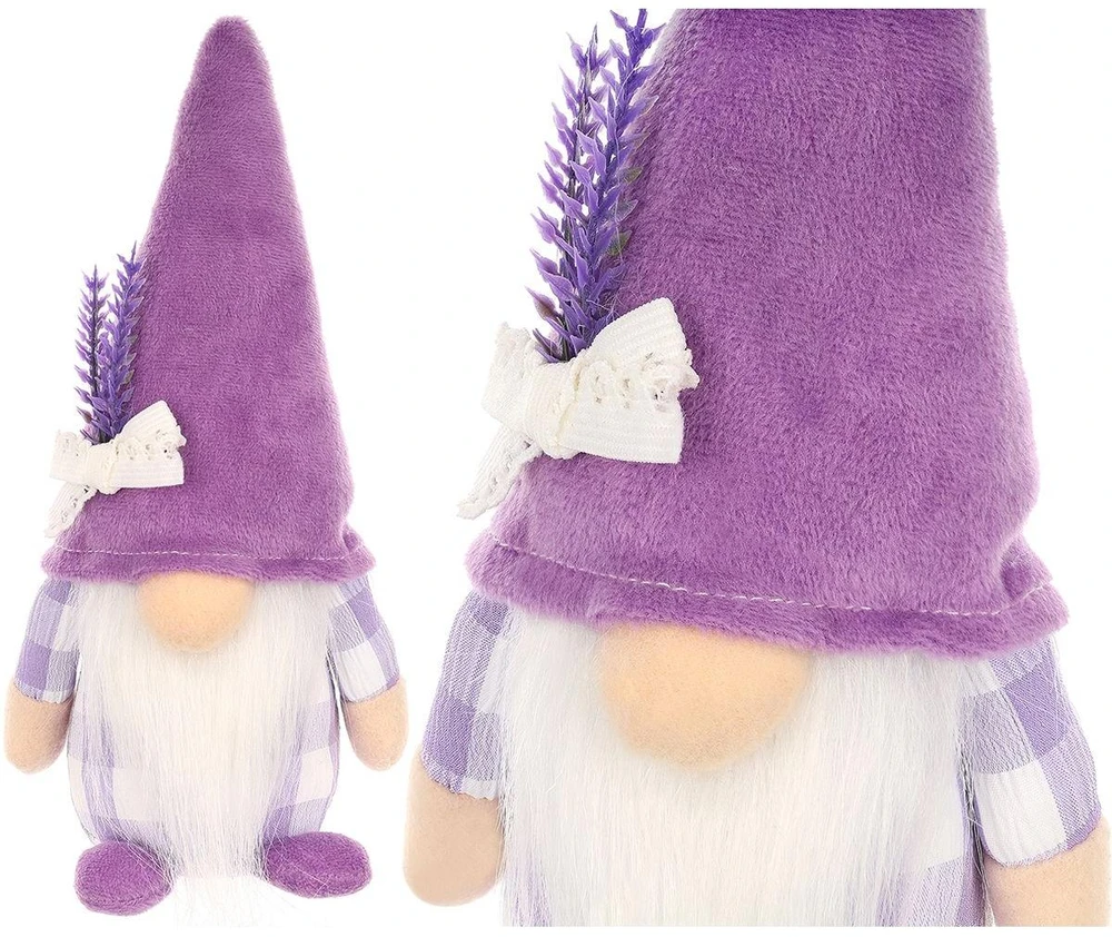 Saska Garden NYKŠTUKAS GNOMAS LAVANDA BOY 20CM PAVASARIO DEKORACIJA 1052519