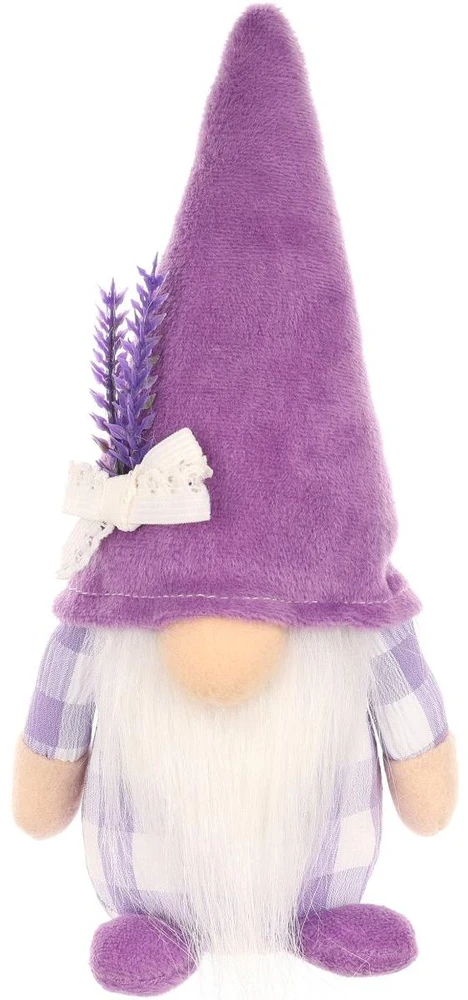 Saska Garden NYKŠTUKAS GNOMAS LAVANDA BOY 20CM PAVASARIO DEKORACIJA 1052519