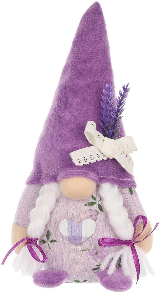 Saska Garden NYKŠTUKAS GNOMAS LAVANDA GIRL 20CM PAVASARIO DEKORACIJA 1052526