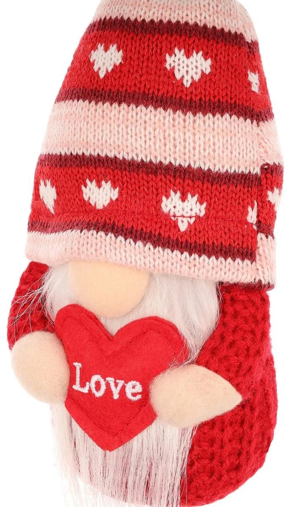Saska Garden NYKŠTUKAS GNOMAS SU ŠIRDELE LOVE 19CM VALENTINO DIENOS DEKORACIJA 1052335