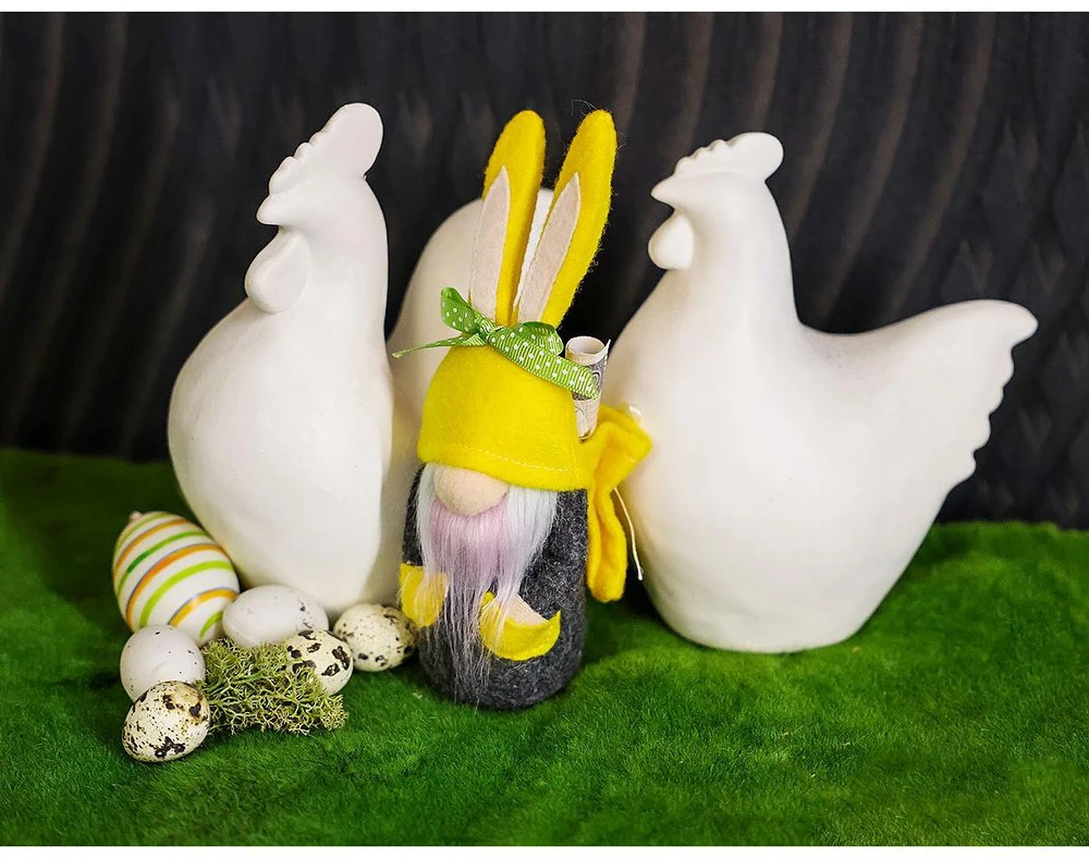 Saska Garden Pavasarinis gnomų zuikutis 20 cm su maišeliu