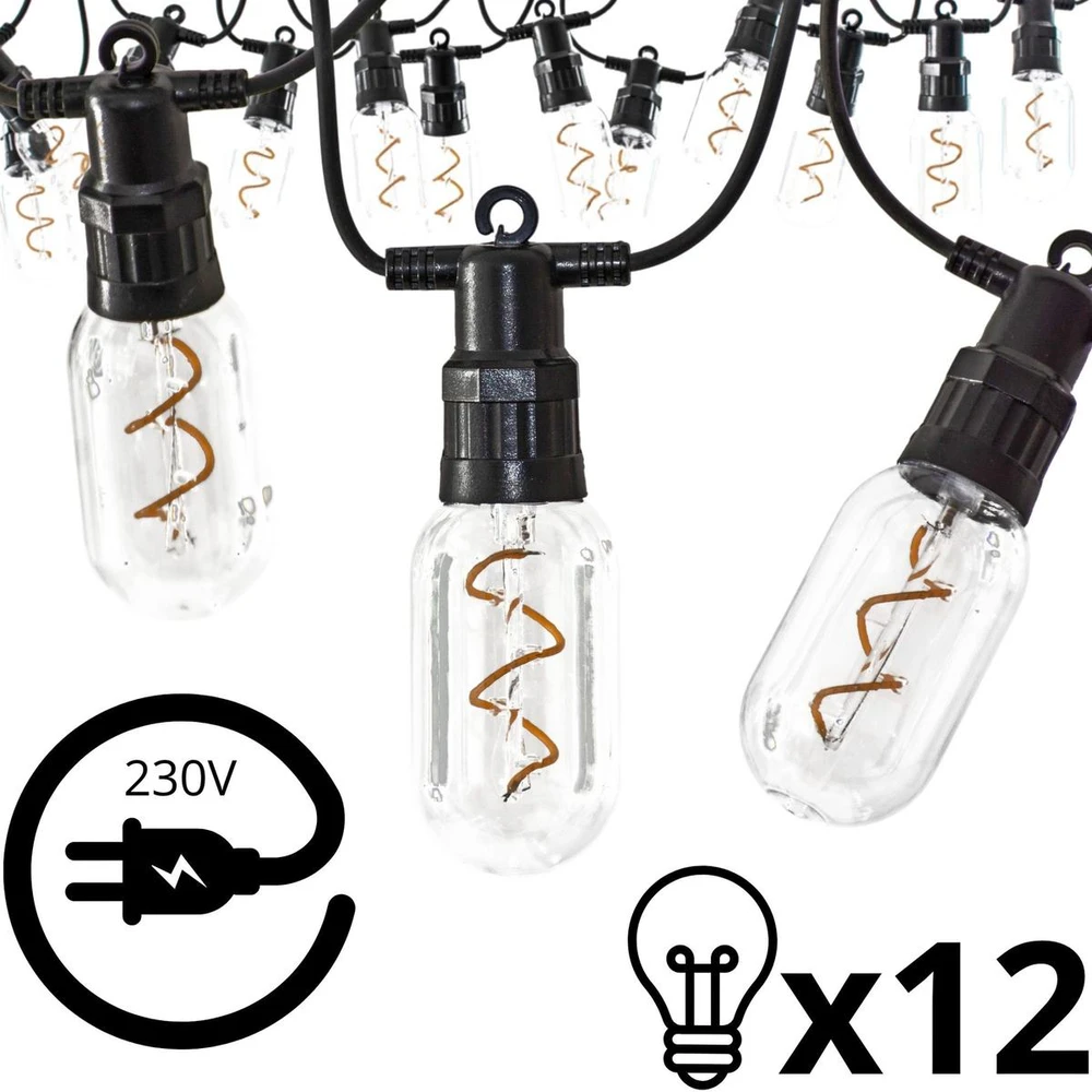 Saska Garden lauko spiralinių LED girlianda 6,3 m