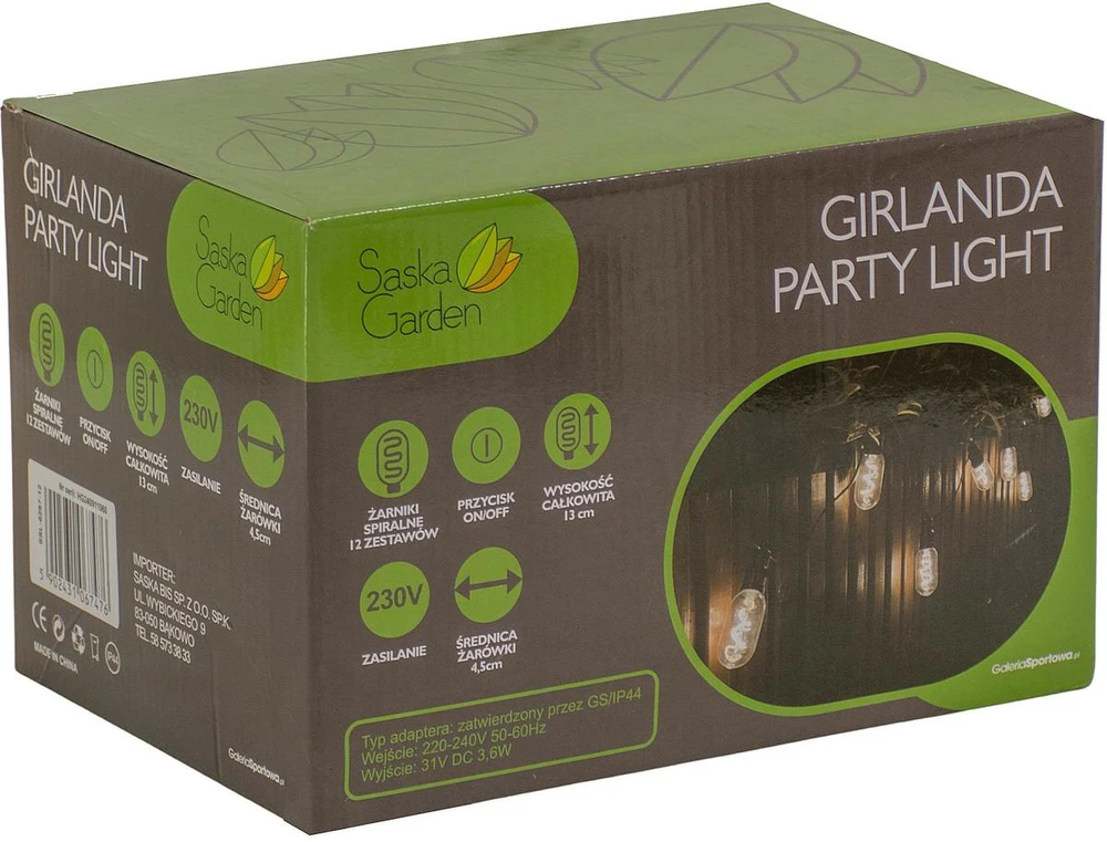 Saska Garden lauko spiralinių LED girlianda 6,3 m