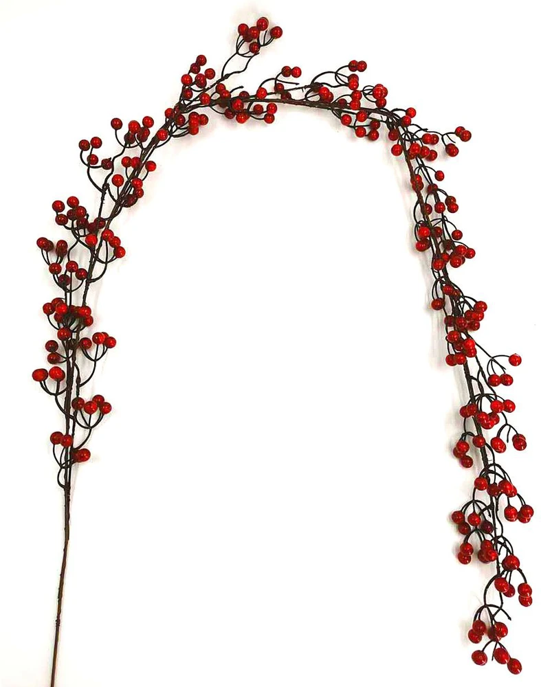 Saska Garden Raudonųjų šermukšnių vaisių girlianda 160 cm