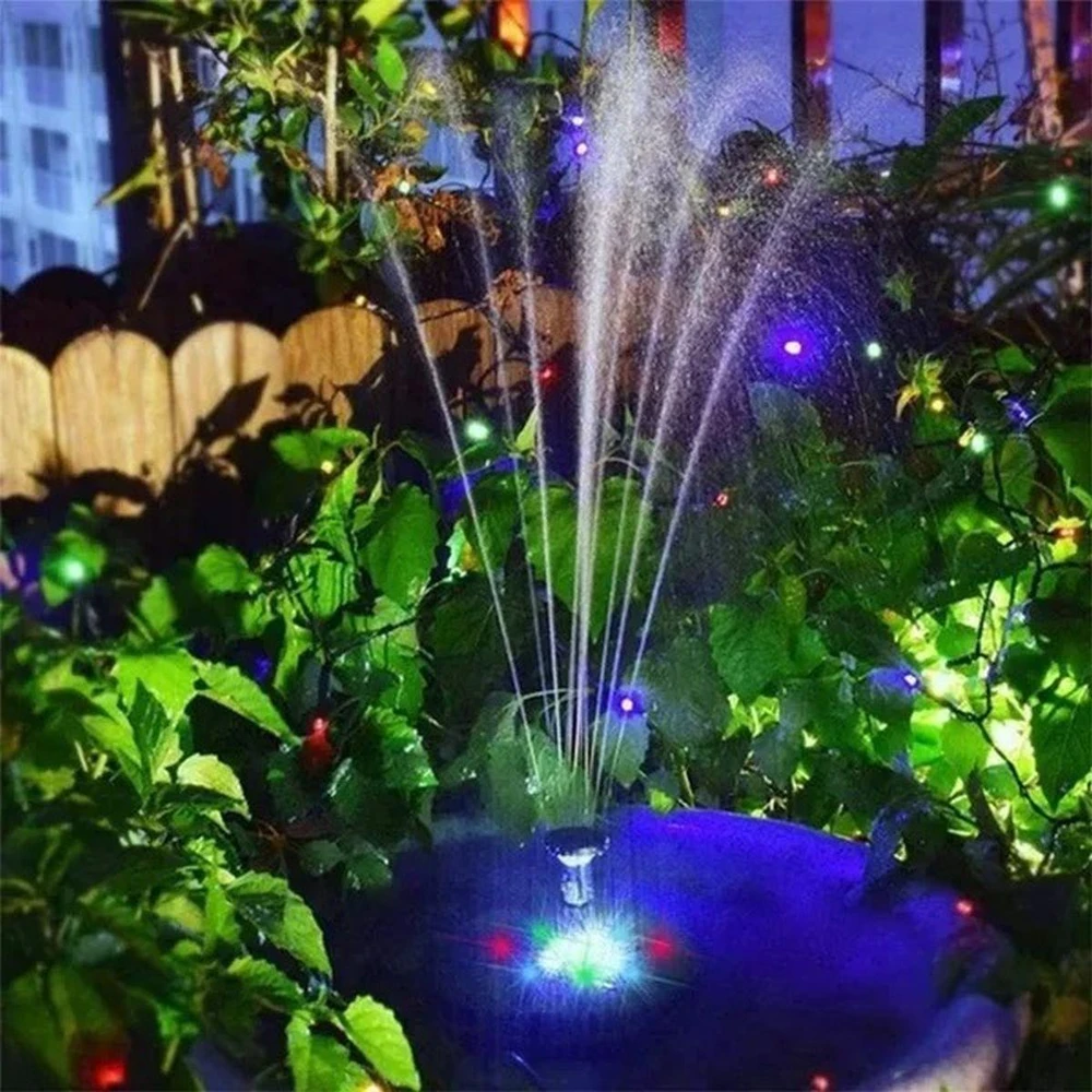 Saska Garden SAULĖS ENERGIJA VEIKIANTIS FONTANO ŠVIESTUVAS TVENKINIUI 5 LED AUTOMATINIS 1046846