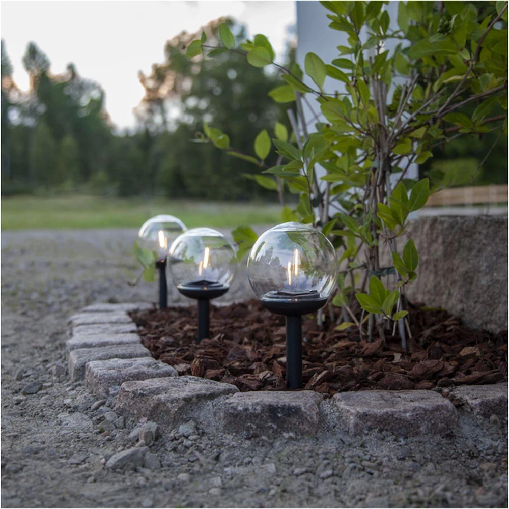 Saska Garden Saulės lempa sodo rutulinė 10x34,5 cm