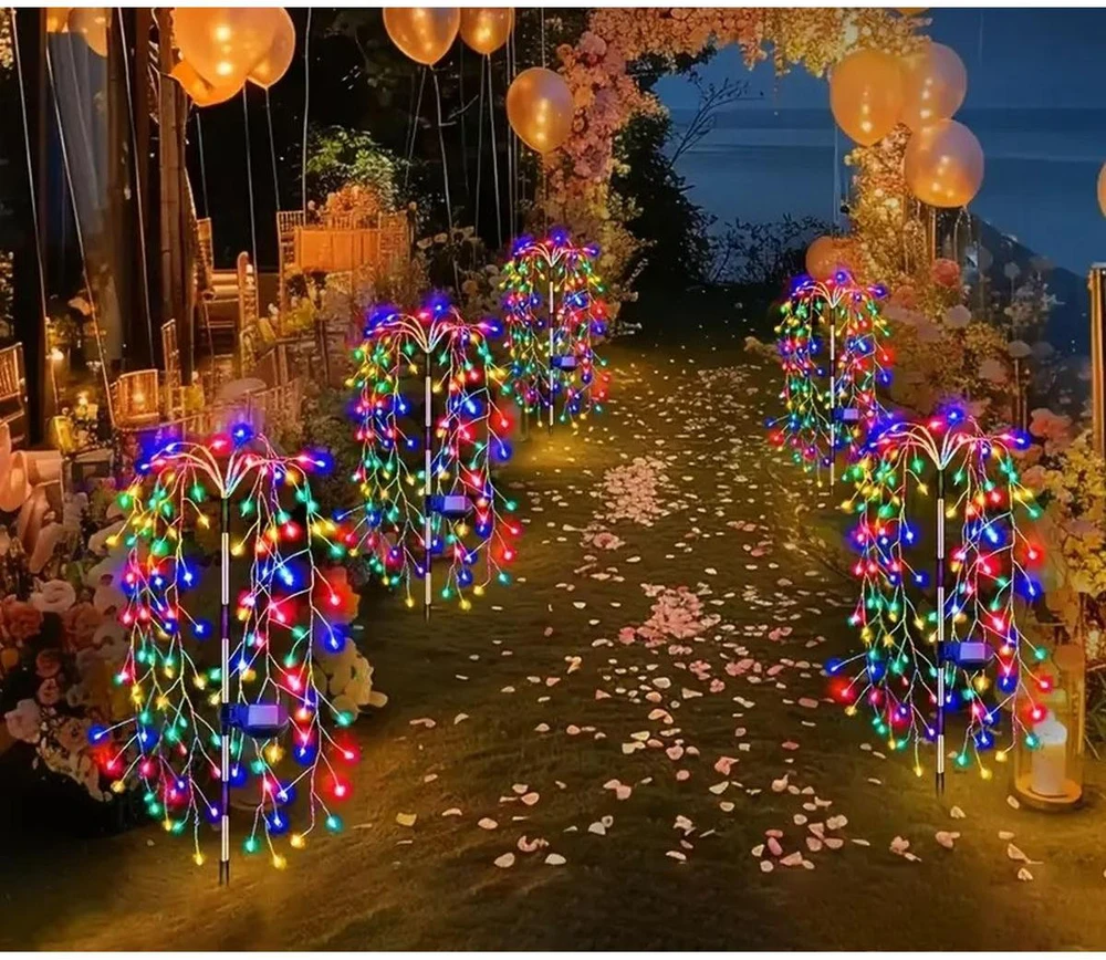 Saska Garden Saulės lempa fejerverkų medelis, 72cm