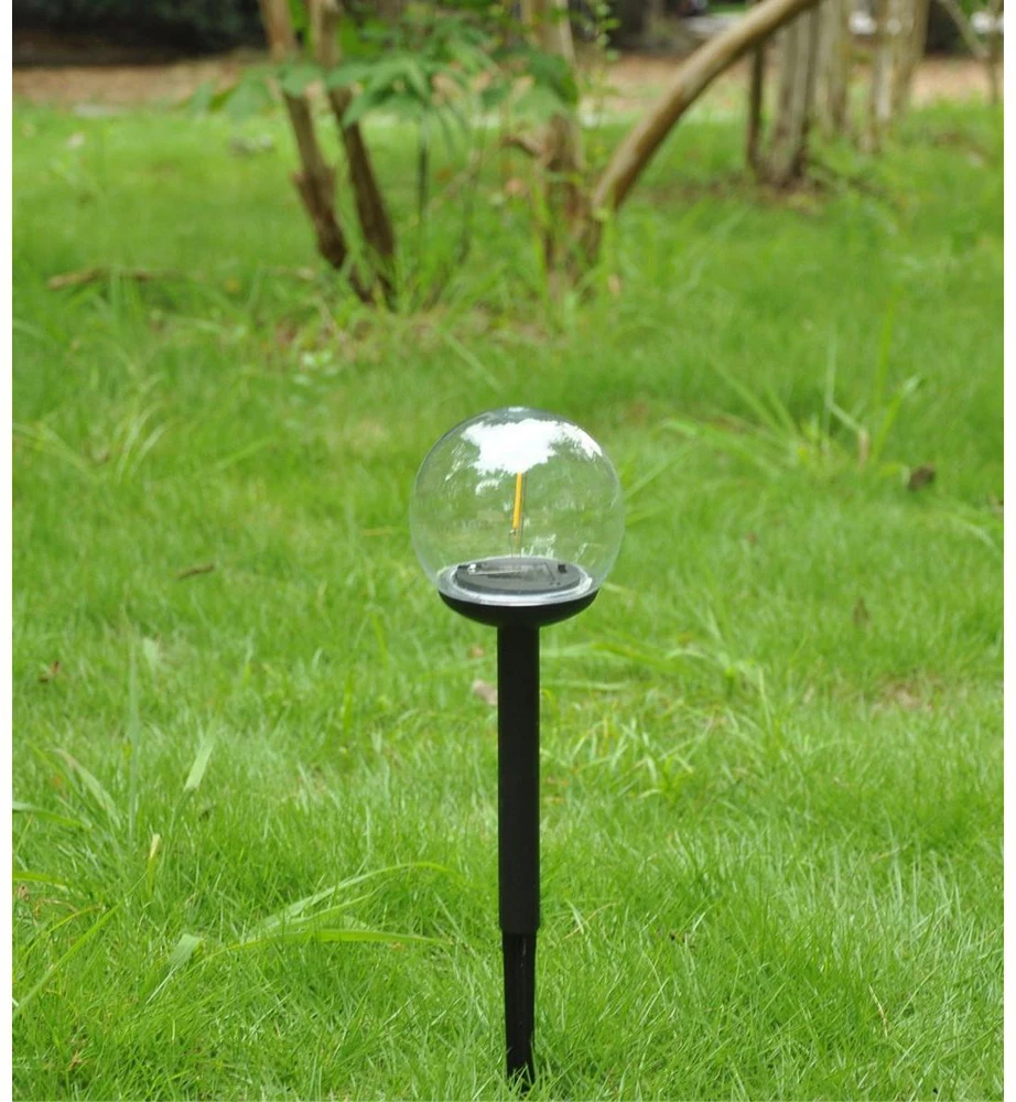 Saska Garden Saulės lempa sodo rutulinė 10x34,5 cm
