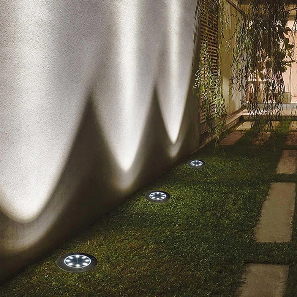Sodo žibintas su saulės baterija Saska Garden 8 LED, 4 vnt.