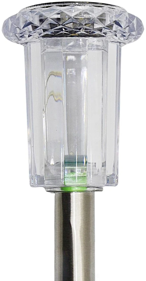Saska Garden SAULĖS ENERGIJOS LEMPA KRISTALAS INOX 5,5x33CM 1077444