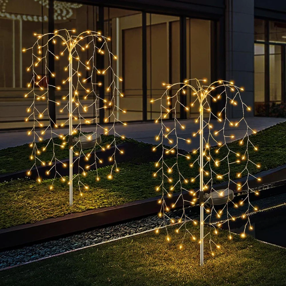 Saska Garden SAULĖS ENERGIJOS LEMPA MEDELIS FEJERVERKAS 72CM 120 LED 1067452