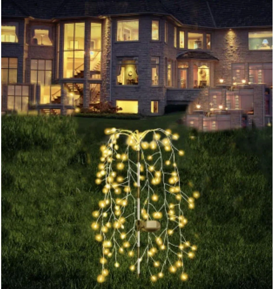 Saska Garden SAULĖS ENERGIJOS LEMPA MEDELIS FEJERVERKAS 72CM 120 LED 1067452
