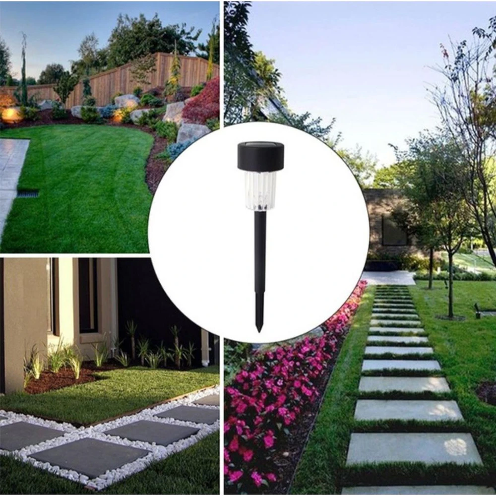 Saska Garden Plastikinės saulės lempos 4 vnt.