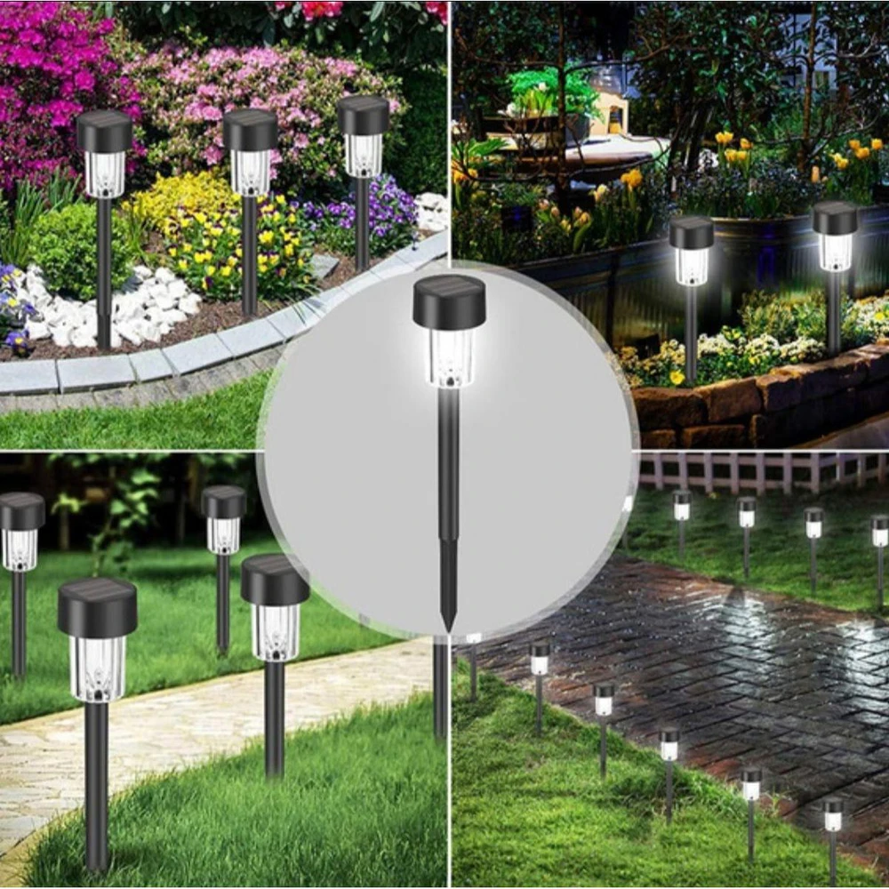 Saska Garden Plastikinės saulės lempos 4 vnt.