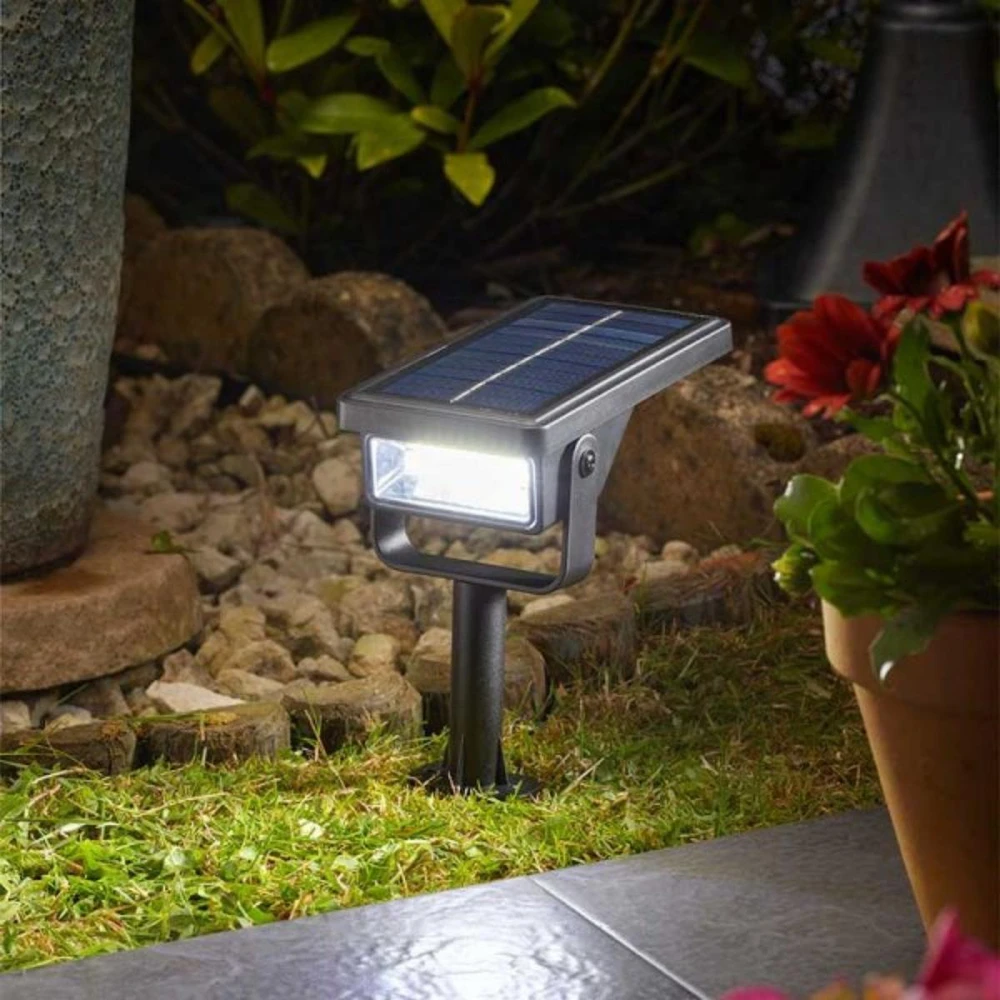 Saska Garden Įgręžiama saulės lempa su 10 LED